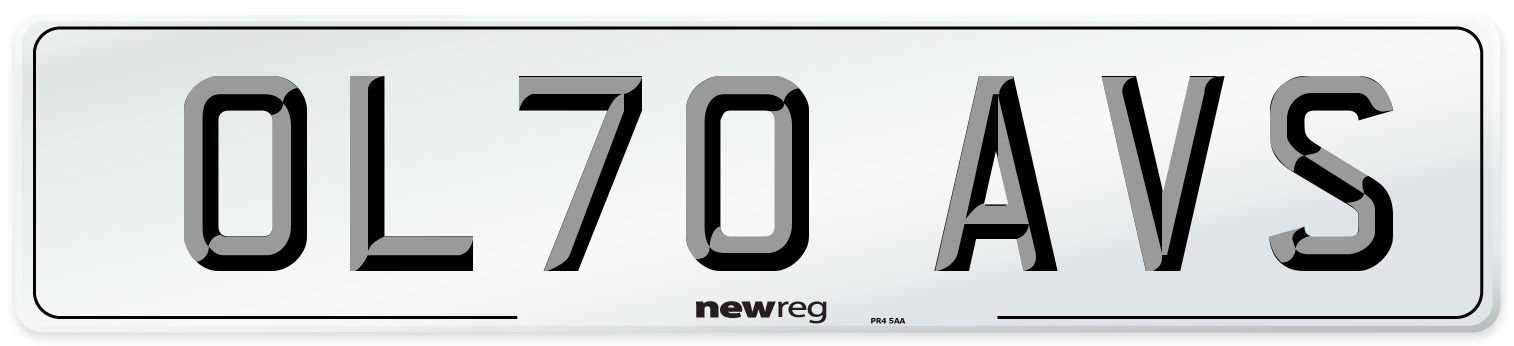 OL70 AVS Number Plate from New Reg